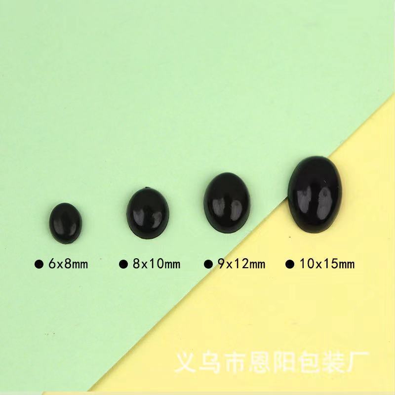 5 PASANG MATA BONEKA LONJONG OVAL AMIGURUMI TEMPEL