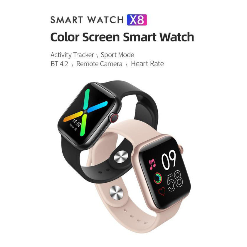 BEST SALE X8 SMARTWATCH JAM TANGAN PINTAR IWO 13 BLUETOOTH CALL MONITOR STOPWATCH SMART WATCH CARD 8