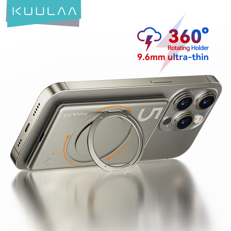 KUULAA Magsafe Power Bank 5000mAh Magnetic Battery with Stand External Battery Fast arging For iPhon