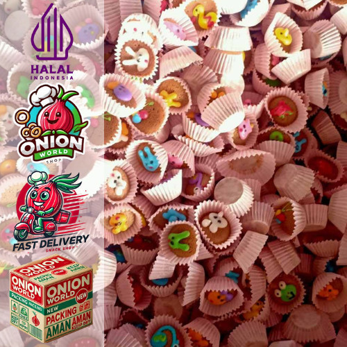 UWD Kue Brownies Karakter 100gr Brownies Karakter Lucu Cookies Karakter Brownies Mini Kering Karakte