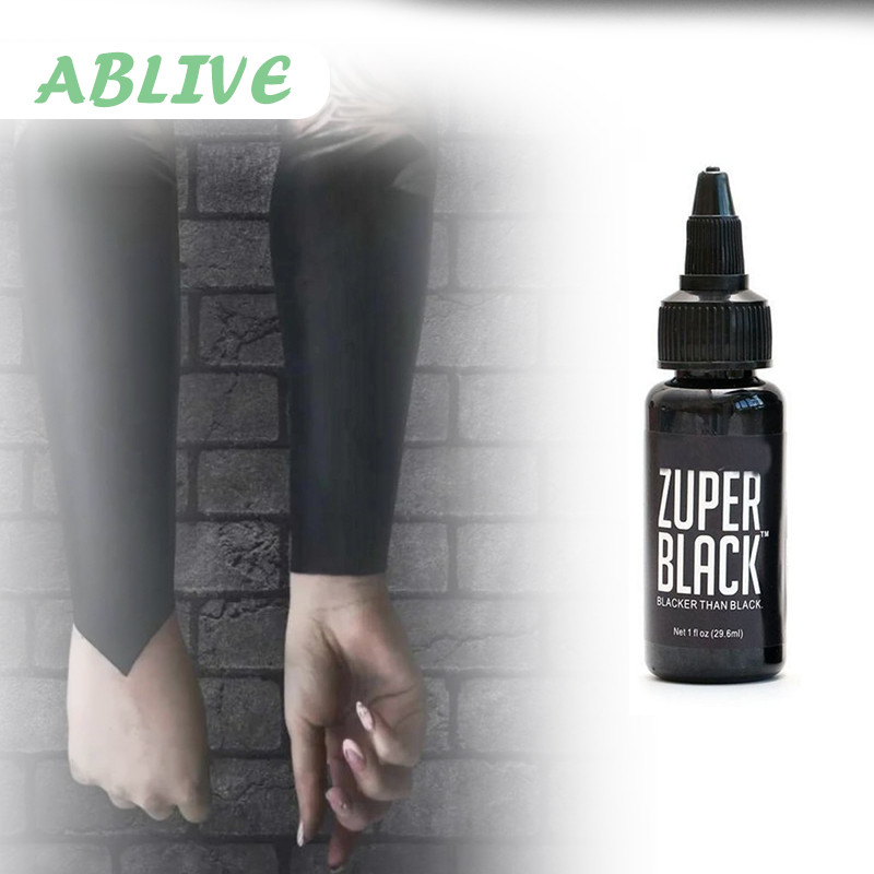 1oz 30ml Tinta Tatto Zuper Black Tinta Tato Dynamic Hitam Super Black Ink Tattoo Tato Pigmen Tinta