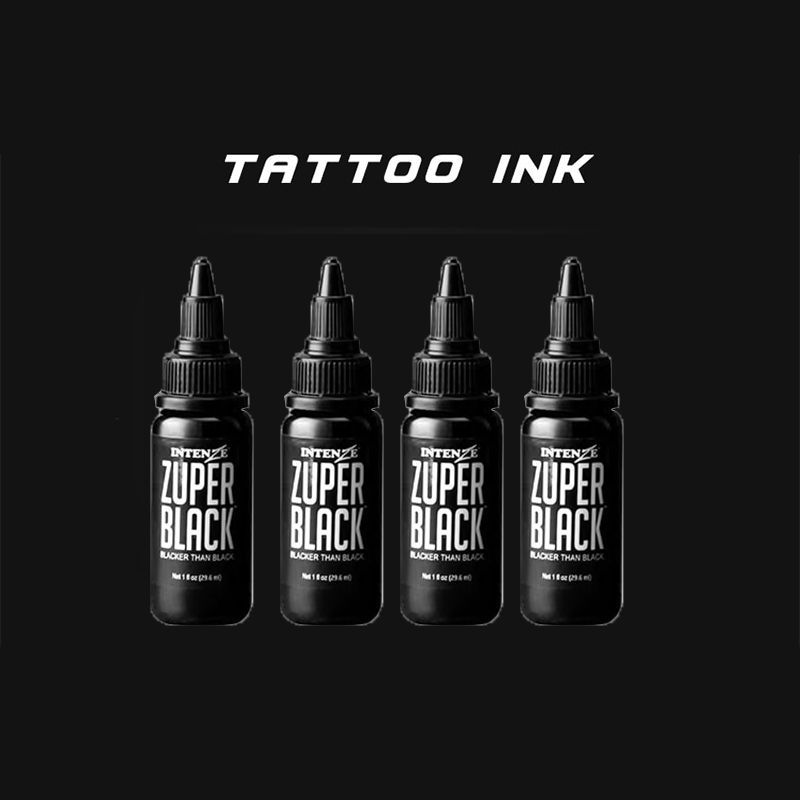 Zuper 1oz Tattoo Ink Tinta Tato Hitam Tinta Super Black Tattoo Ori Tato Pigmen Tinta 30mlml