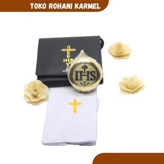 SET DOMPET PIKSIS PURIFIKATORIUM KORPORAL / TEMPAT HOSTI / PERALATAN MISA