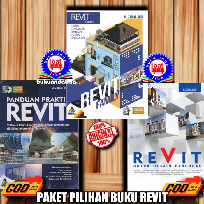 Paket Buku Revit Family - Revit Desain Bangunan - Revit Praktis - RVT DESAIN