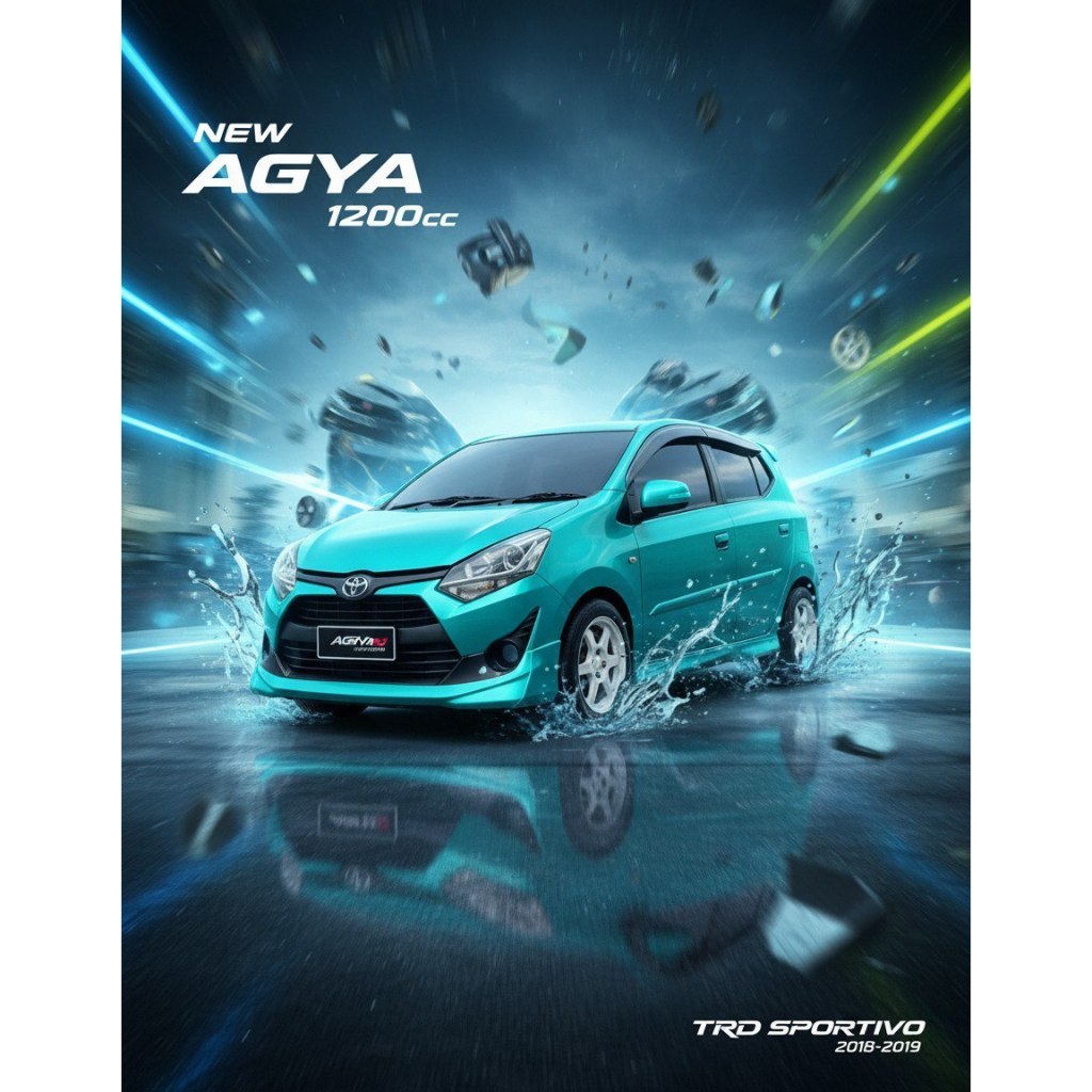 bodikit BODY KIT NEW AGYA TRD 2018 2019 1200 CC body kit agya