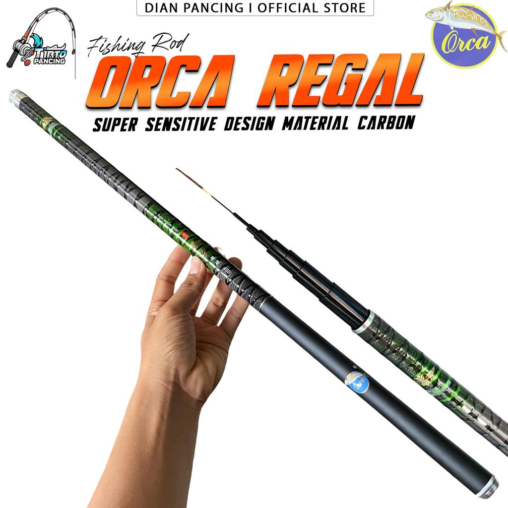 Tegek Orca Regal 360 450 540 kaku Kuat Carbon Joran Pancing tegek Berkualitas