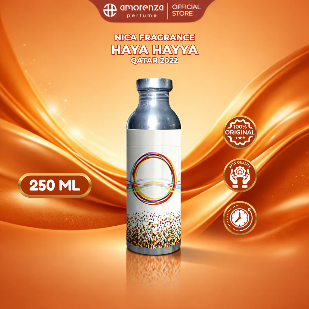 [ NEW VARIAN ] BIBIT PARFUM MURNI QATAR 2022 - HAYA-HAYYA NICA FRAGRANCE 50 ML - 250 ML SEGEL PABRIK