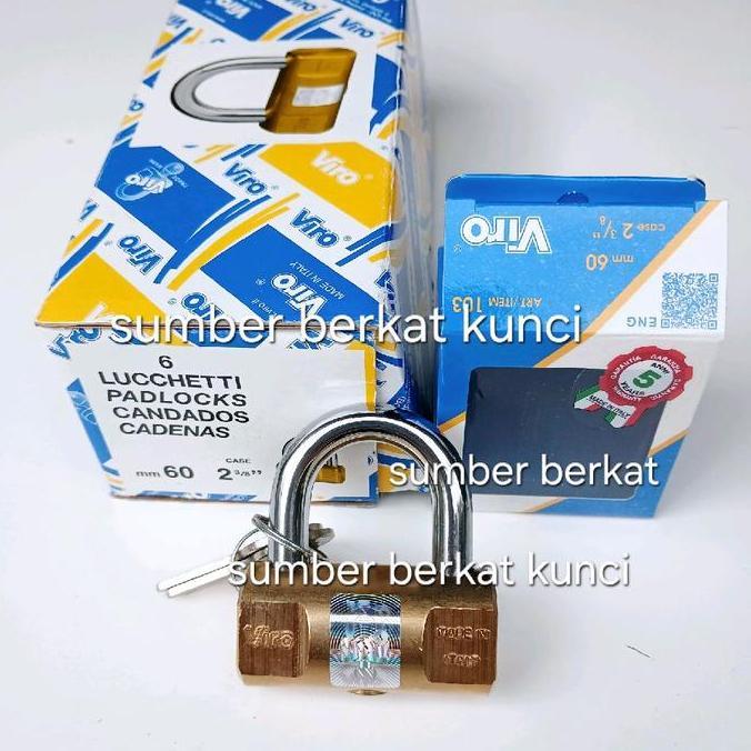 Gembok viro 60mm bulat , Gembok viro 60 bulat , Gembok viro 60mm bulat original . Diskon