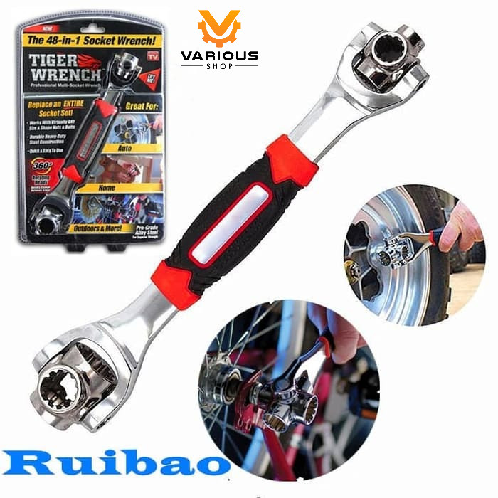Kunci Pas Tiger Kunci Pas 48 in 1 Universal Wrench Socket Wrench