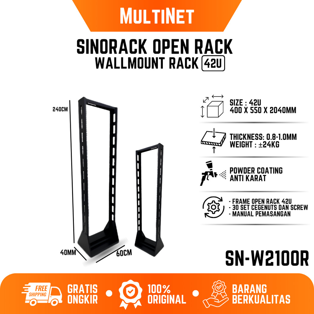 Open Rack 42U SINORACK Rak Server