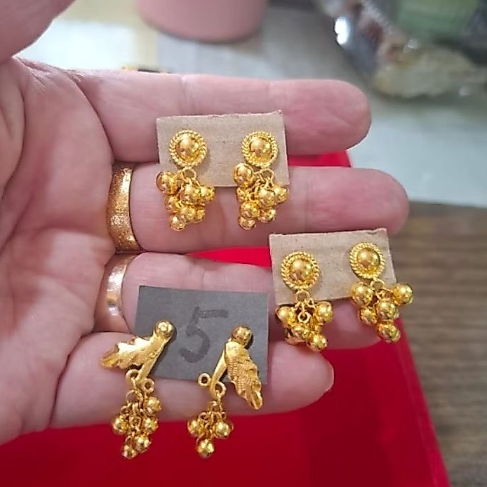 anting tusuk anggur - emas 24k (LM)- emas 99,99- 5gr
