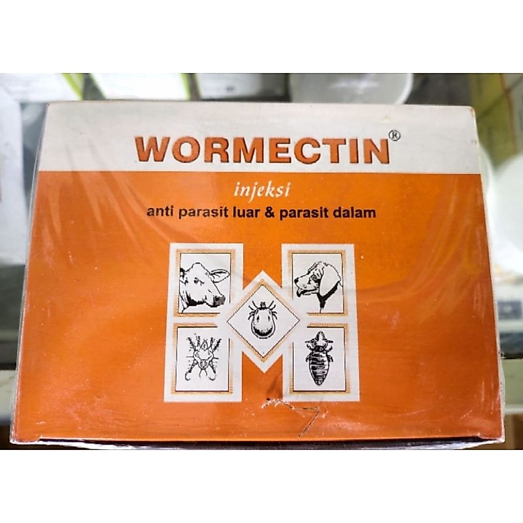 WORMECTIN 20ML OBAT PARASIT PADA HEWAN TERNAK KELINCI SAPI KAMBING