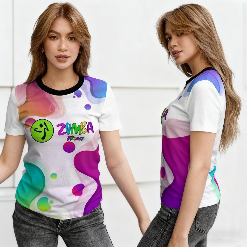 Zumba Women's Uniform Sports Dryfit Polyester Women's Sport Jersey Dancing T-Shirt