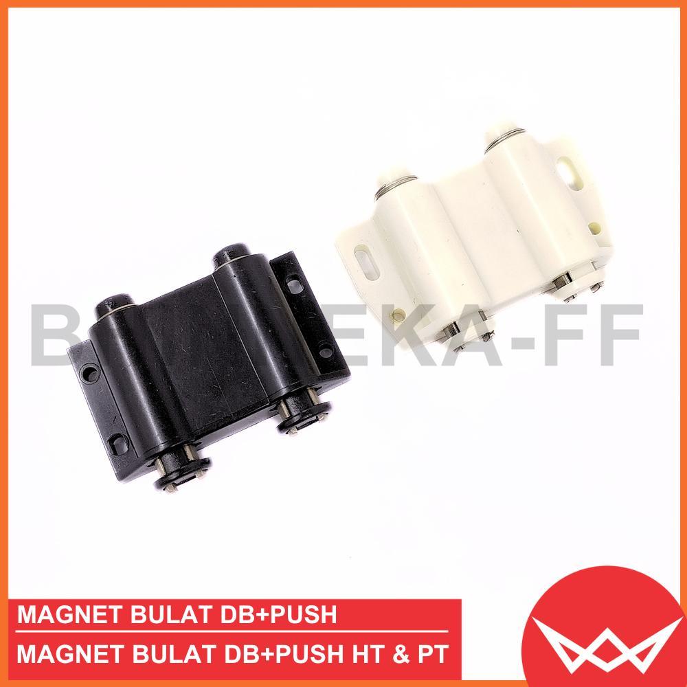 MAGNET ENGSEL JEPIT KACA MAGNET BULAT DOUBLE PUSH PINTU LEMARI KACA