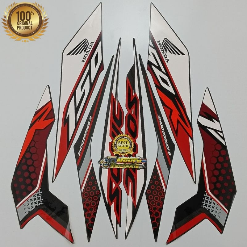 (ORI) striping honda sonic 150 r 2019 hitam gread original