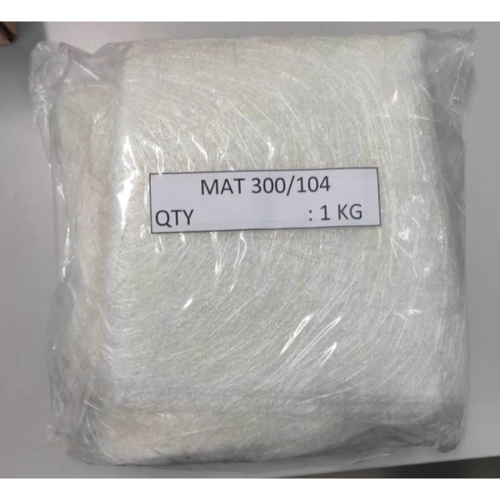 TerbaruSerat Fiber 1kg / Fiber Mat / Fiberglass - Kain Mat Serat Fiber 1 Roll - Serat Fiber Aquaproo