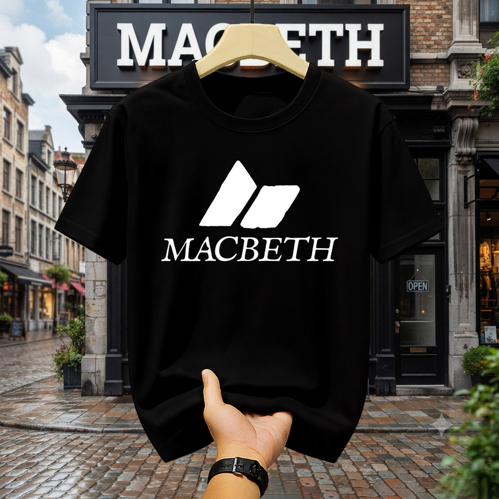 Kaos Macbeth Pria T Shirt Distro Hitam 100% Original Model Terbaru 2026 Cotton Combed 24s Asli Baju 
