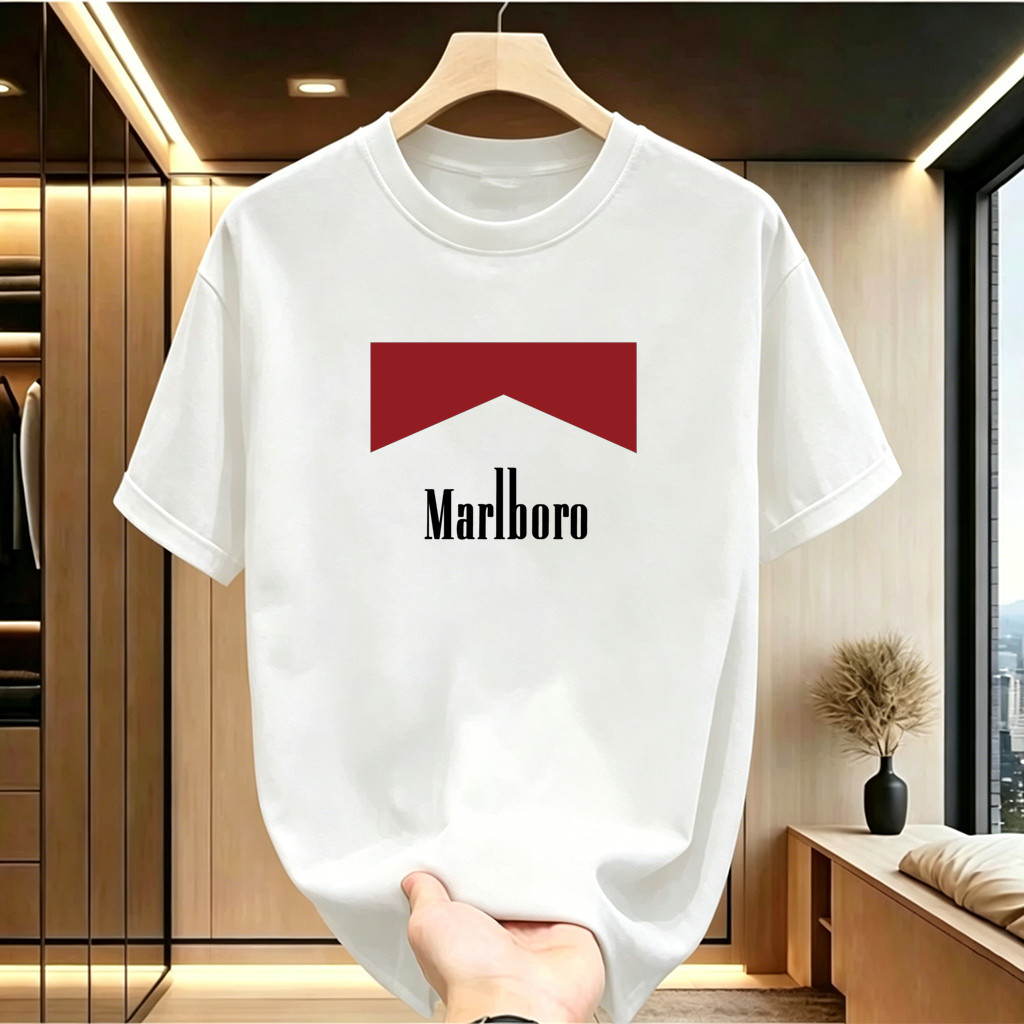 Kaos Distro Premium Logo Marlboro Classic Graphic Desain Vintage Minimalis Street Fashion Modern Coc