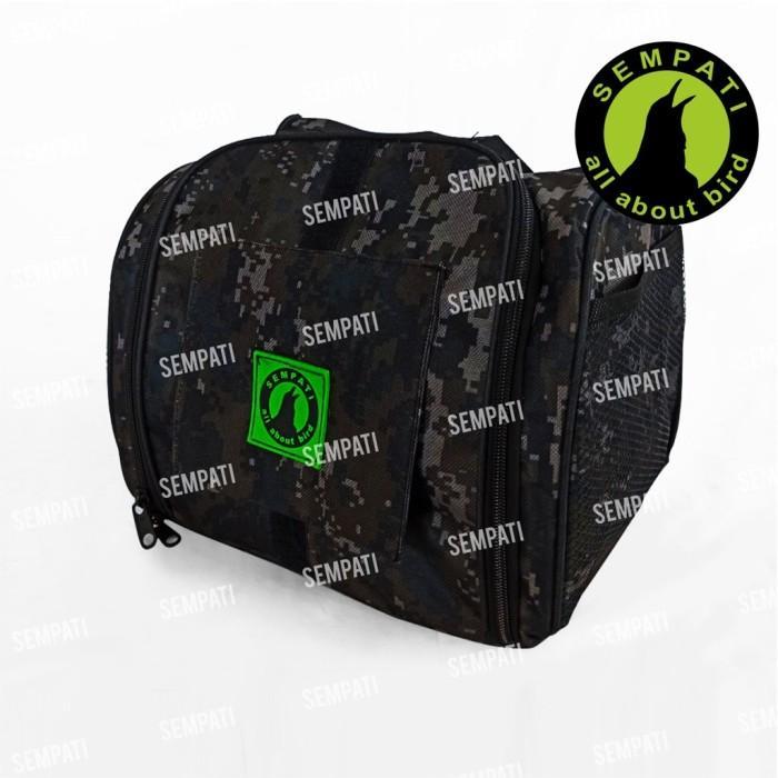 SEMPATI Tas Untulan Burung D600 Tebal Premium Travel Cage Mini Tas Bawa Sangkar Lovebird Pleci Kenar