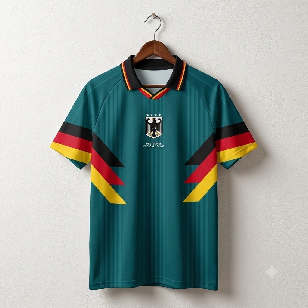 Jersey Vintage Retro Jerman 1992 - Jersey Jerman Full printing free costum name