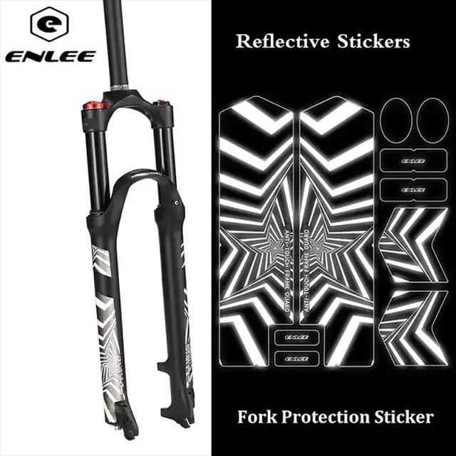 Foto Enlee Fork Guard Sticker Pelindung Garpu Reflektif Anti Scratch Gores Sepeda