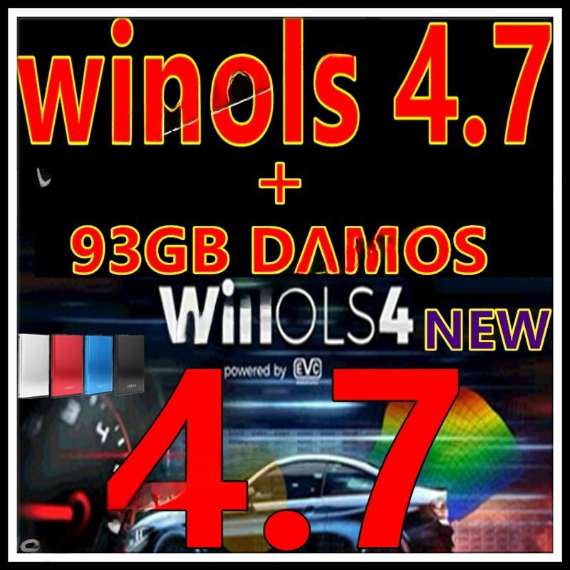 C3 2025 hot sell Newest ECU Programming Tool Winols 4.7 Softe+ 93GB Damos Files Winols 4.7 Multi lan
