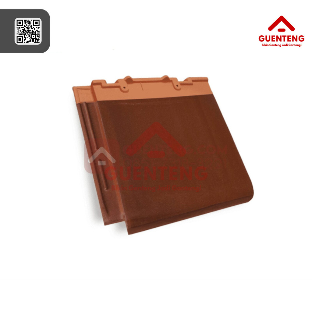 Genteng Keramik Kanmuri Full Flat Natural / Genteng Keramik Murah