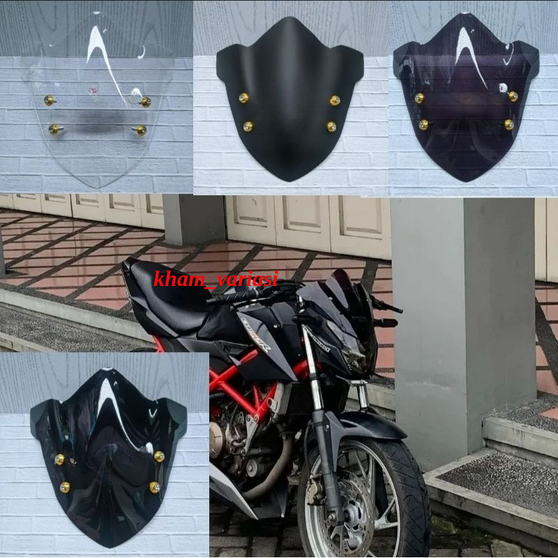 VISOR CB 150 R SE CB 150 NEW MODEL TERBARU WINDSHIELD CB 150R NEW PLUS BAUT VARIASI
