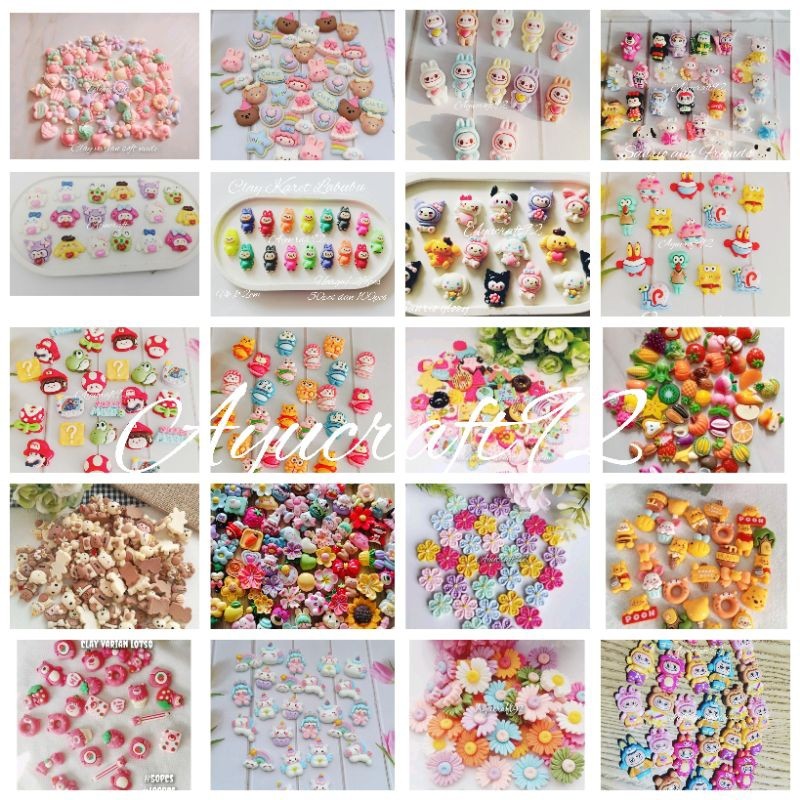 TERLARIS Resin Clay karakter  grosir 50pcs