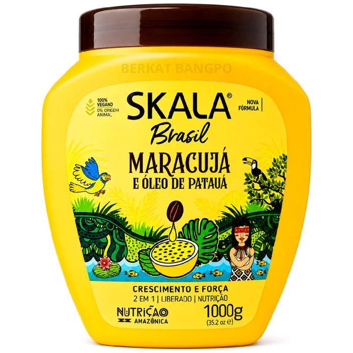 [FULL SIZE 1KG] SKALA Brasil Maracujá  – Masker Rambut Keriting Deep Conditioning | SKALA Curly Hair
