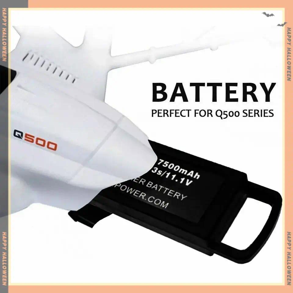 Baterai Lipo 3S 11.1V 7500mAh Kapasitas Tinggi Pengganti Untuk Drone Yuneec Typhoon Q500 Q500+ PRO 4