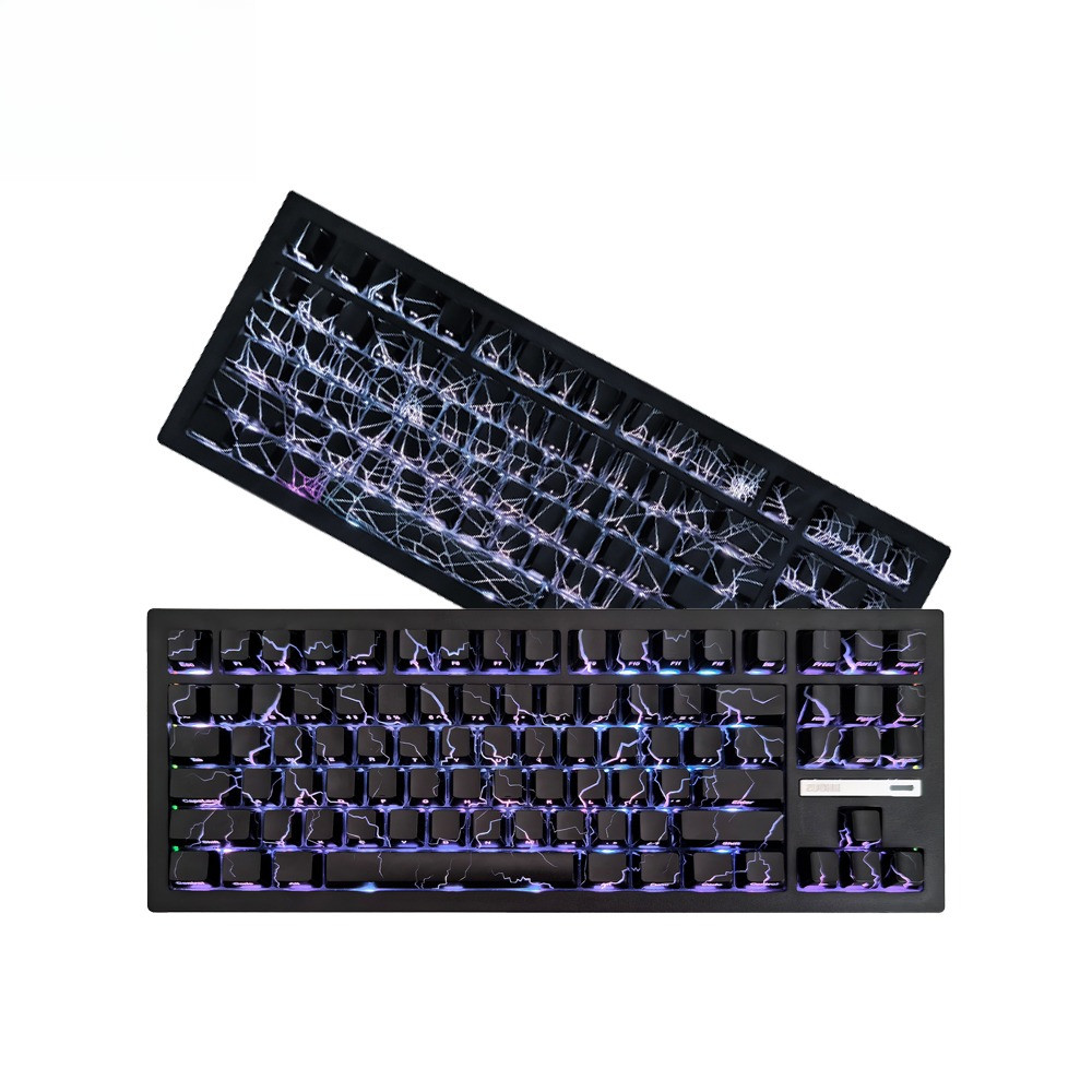 Zuohe Zh870 Mechanical Keyboard RGB Customized 70% Layout Hot Swap Tri mode bluetooth wireless keybo