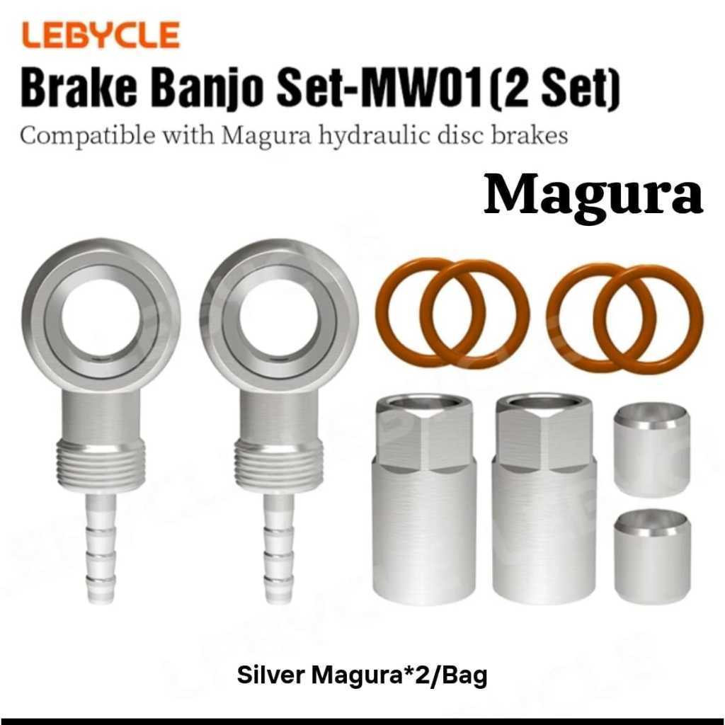 Foto Lebycle Banjo Olive Magura Connector Jarum Insert Needle Konektor Rem Brake Hose Hydraulic Magura MT5 MT7 MT8 Sepeda
