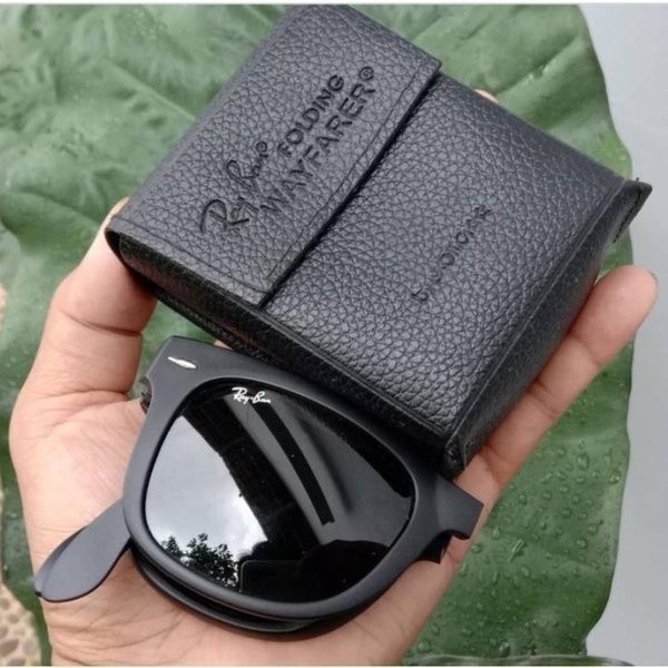 [COD] Kacamata Rayban wayfarer folding hitam doff original authentic