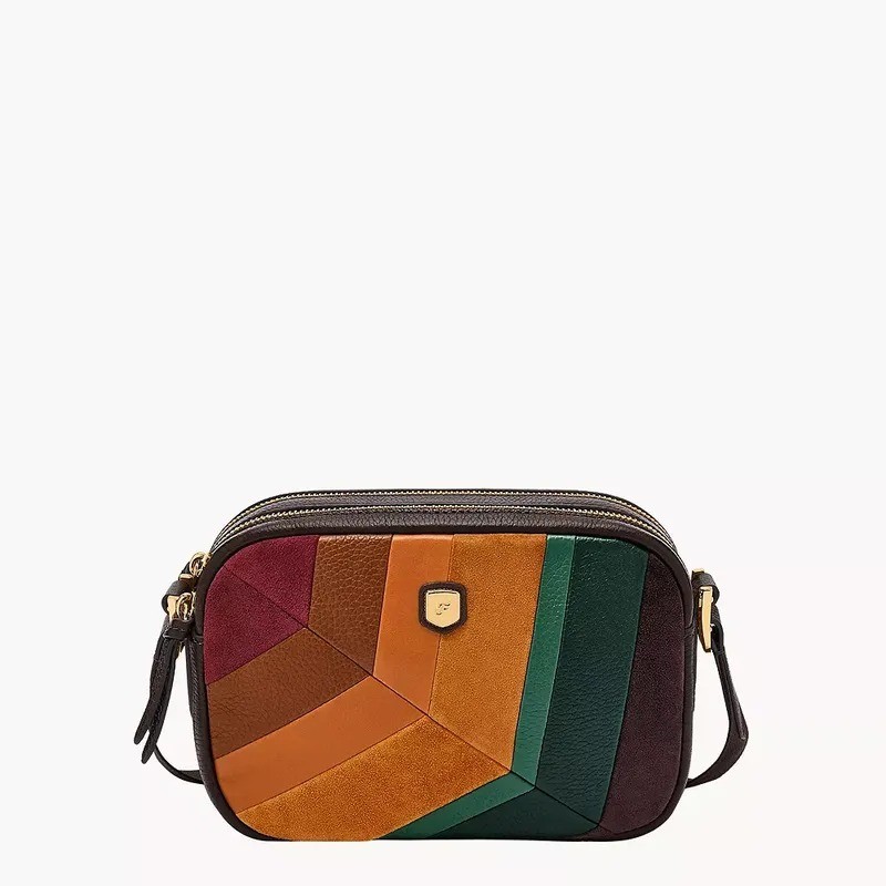 Fossil Danni Leather Crossbody Bag Patchwork Tas Wanita - ZB11224-186