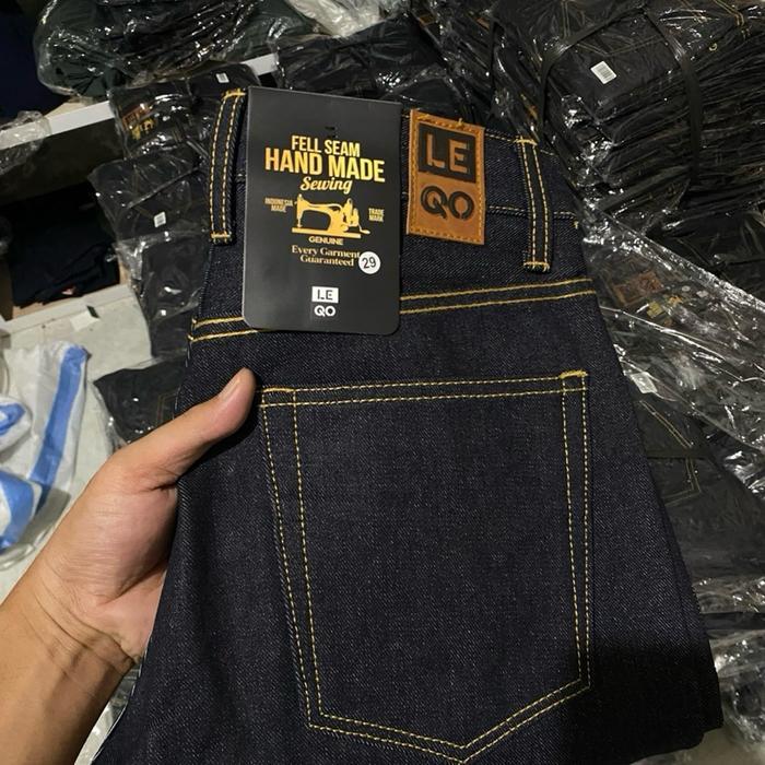 PROMO Celana Denim 15 Oz Kaku Sanforized Selfedge accent Original - indigo, 30