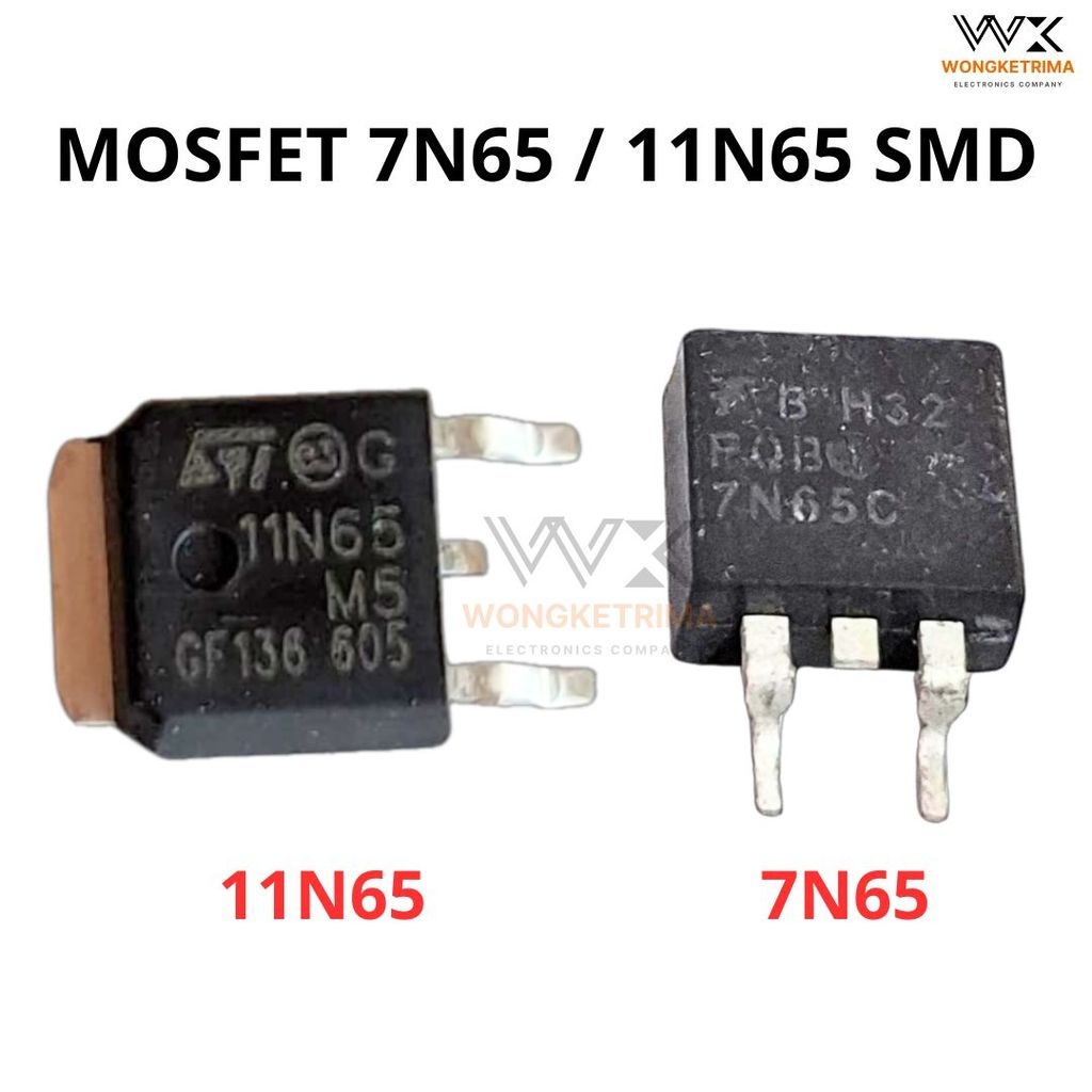MOSFET 7N65 SMD 11N65 SMD N-Channel Power MOSFET Transistor Switching Komponen Elektronik Power Supp