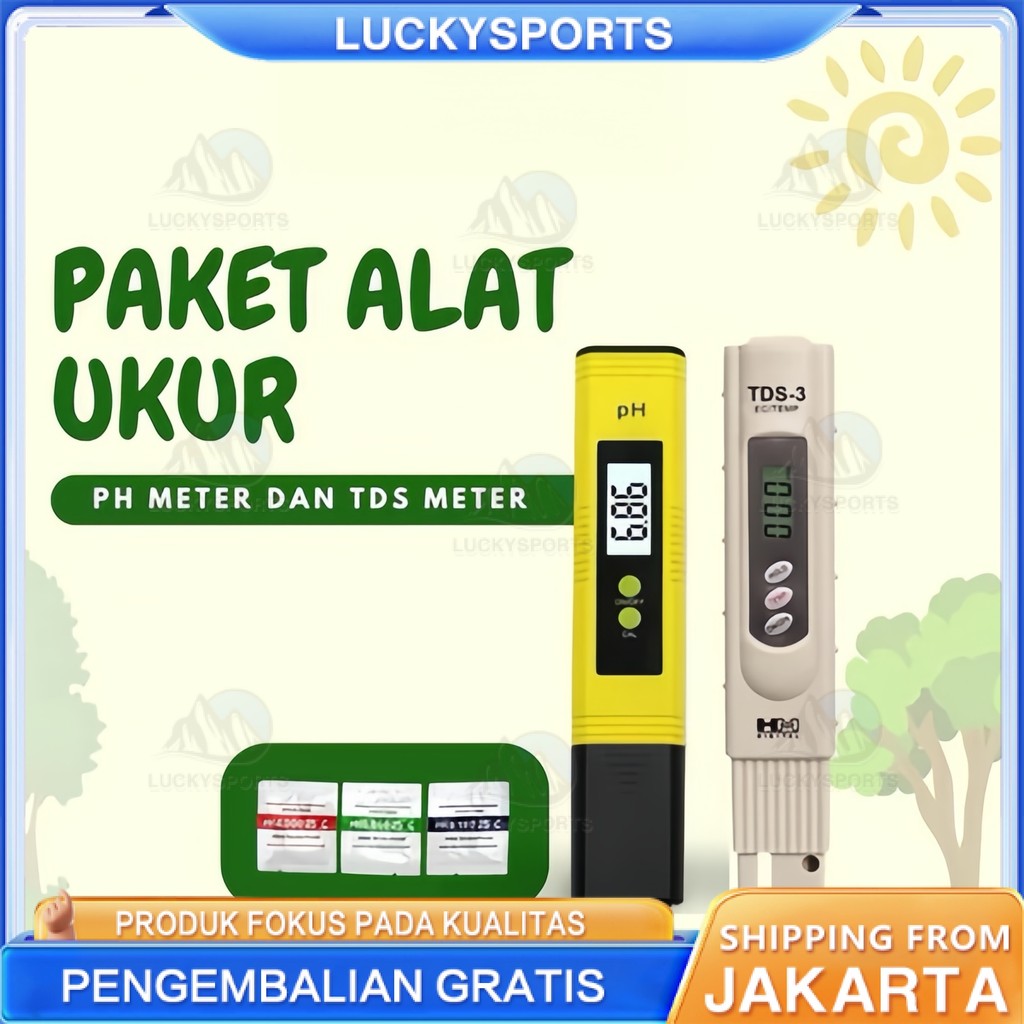 GOODFARM - Paket Alat Ukur pH Meter dan TDS Meter COD