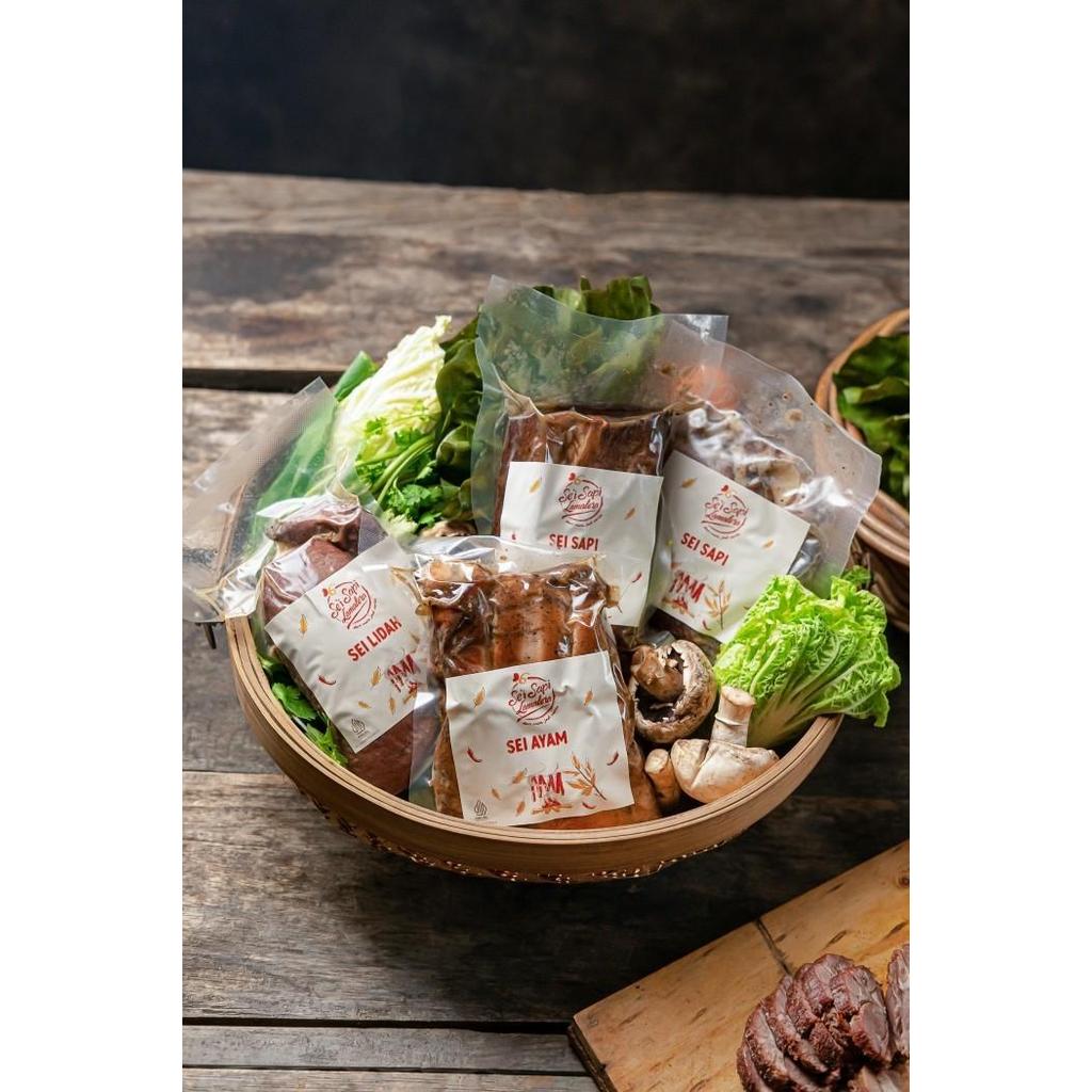 Combo Mix Sei Sapi 2kg + Sei Ayam 1kg | Sei Sapi Lamalera