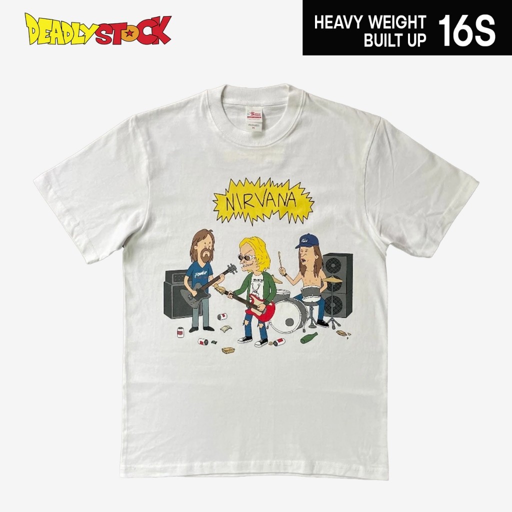 Kaos band Nirvana Beavis and Butthead Parody tshirt dari Deadlystock