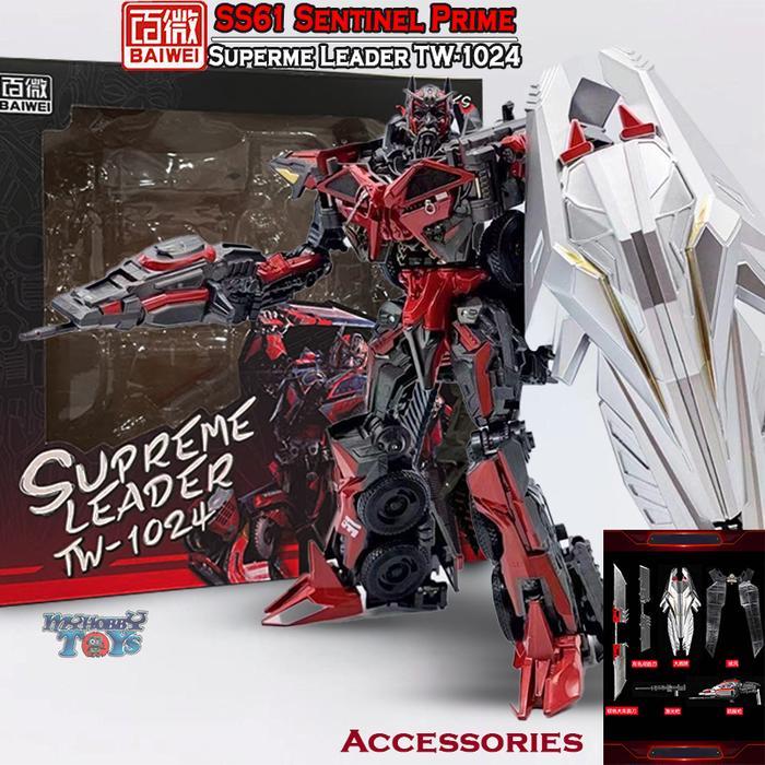 READY STOCK Mainan Transformers Baiwei SS61 Sentinel Optimus Prime Truck Pemadam - BAIWEI TW-1024