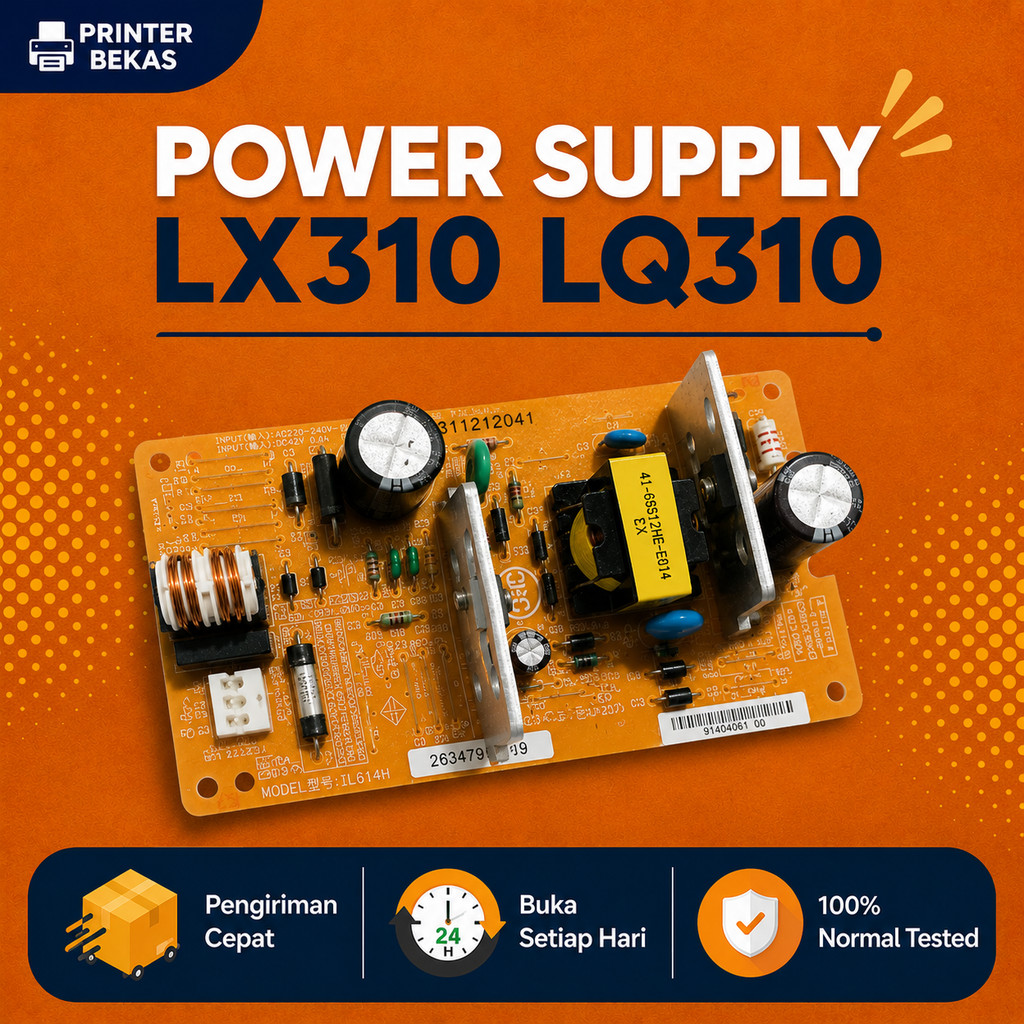 Power Supply Adaptor Printer LX-310 LQ-310 LX310 LQ310 Bekas Bergaransi