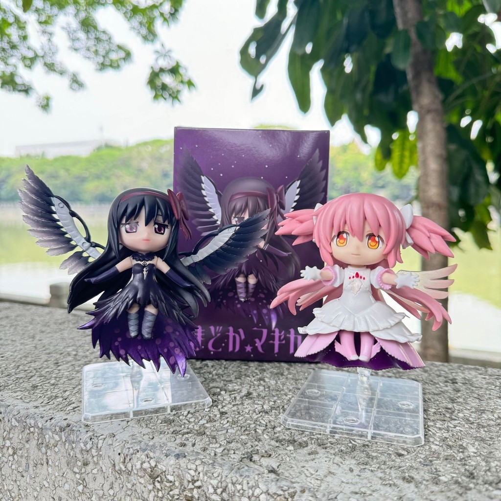 Nendoroid PUELLA MAGI MADOKA MAGICA Action Figure Miniatur Pajangan Waifu Anime Homura Topper Kue