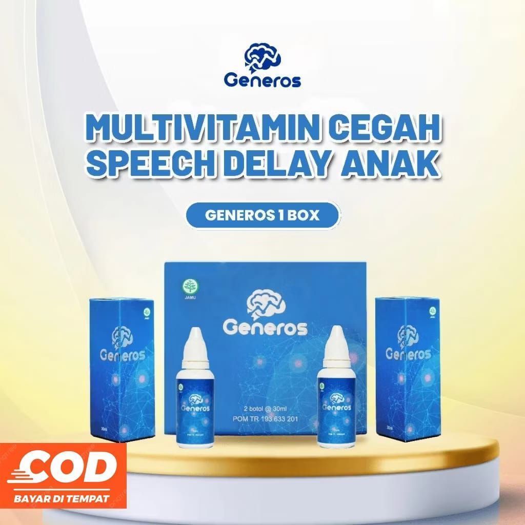 Generos – Suplemen Vitamin Otak Anak 1 Box (2 Botol) 30ml