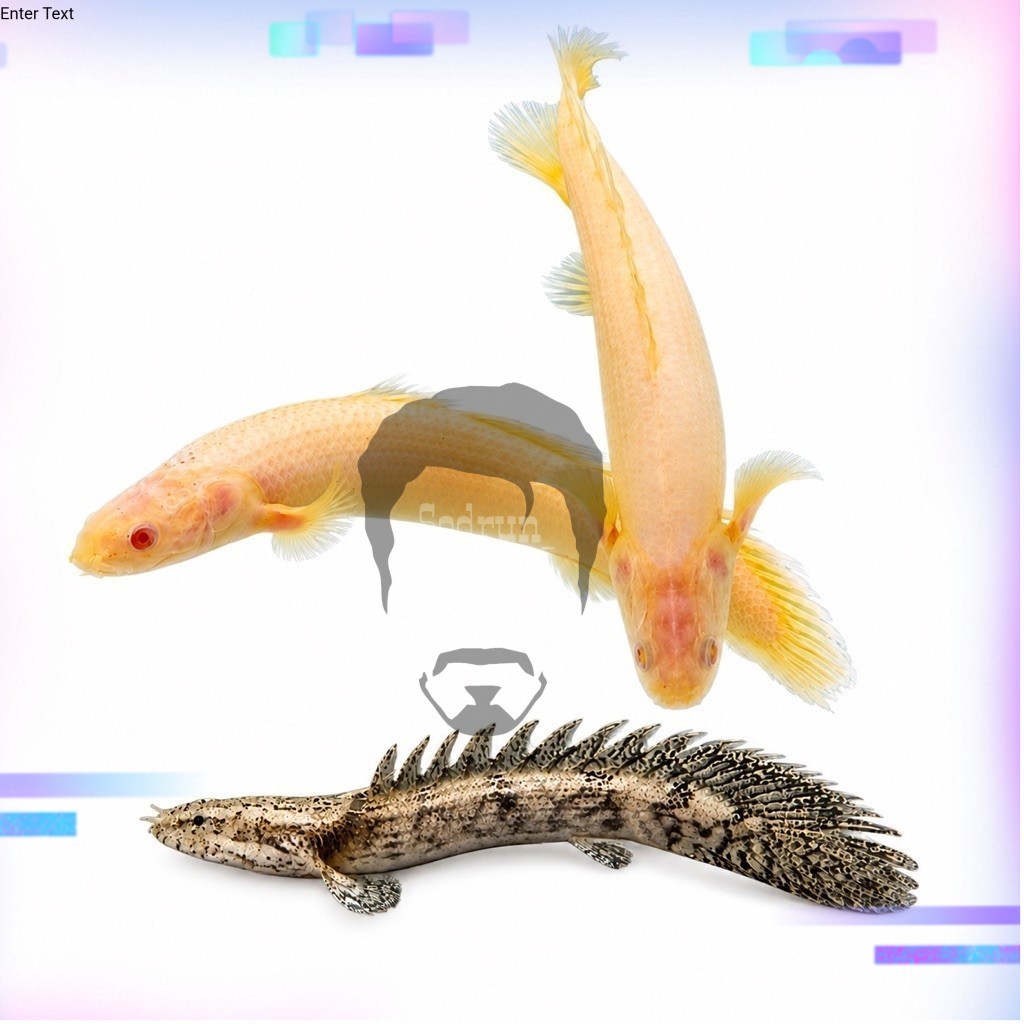 [ HARGA PROMO] Ikan palmas albino DAN PALMAS endlicheri IKAN NAGA baik ukuran 10-15cm