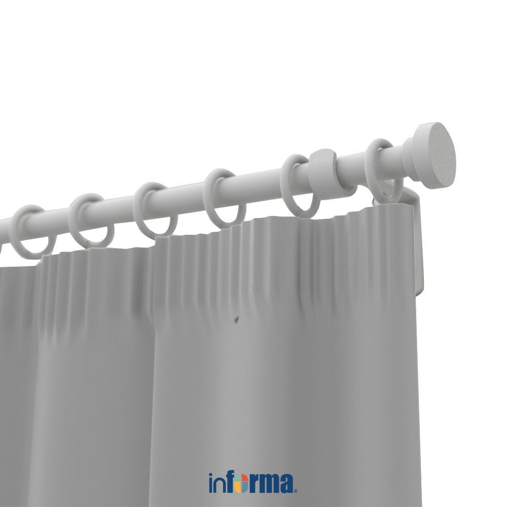 Informa Rel Gorden Single - Putih Curtain Rail Curtain Track Jalur Tirai Gorden Rail