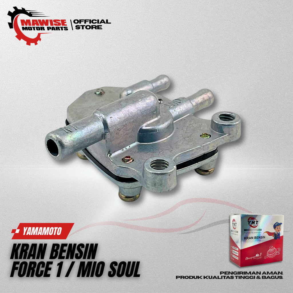 KRAN BENSIN Y- FORCE 1 / MIO SOUL / MIO J / MIO M3 YAMAMOTO - KERAN MEMBRAN FUEL COCK BERKUALITAS AW