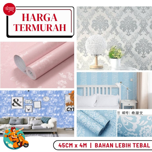 Wallpaper Kamar Wallpaper Stiker Dinding Kamar Tidur Wallpaper Dinding Pink Stiker Dinding Wallpaper