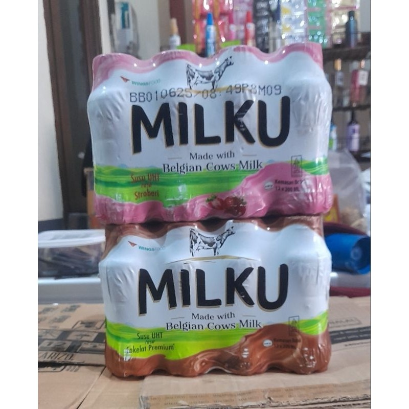

MILKU susu UHT 12 x 200ml