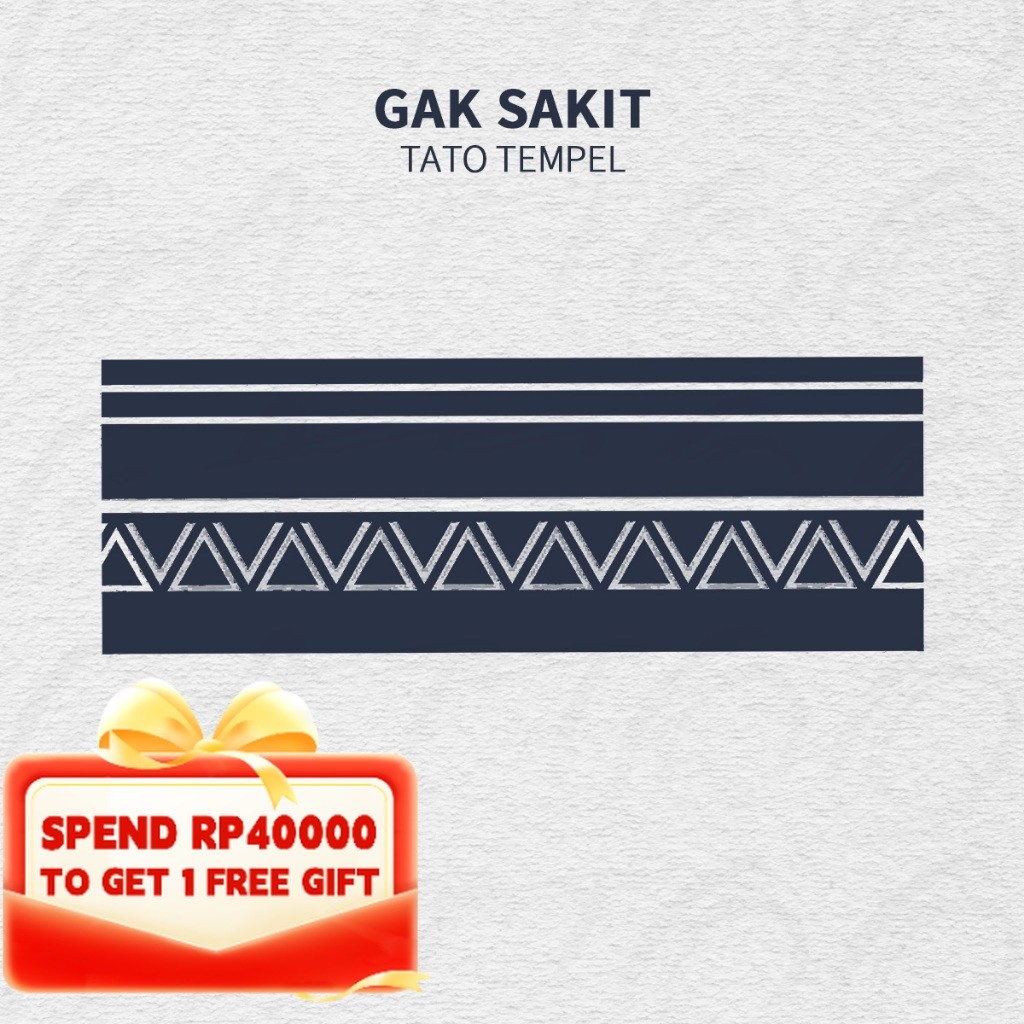 GATTOO M- 207【Gelang Lengan Maya】Tato Temporer Realistis, Tanpa Rasa Sakit, Mudah Ditempel, Tahan Ai